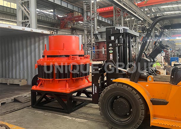 one set cone crusher loaded and will be shipped to Peru
