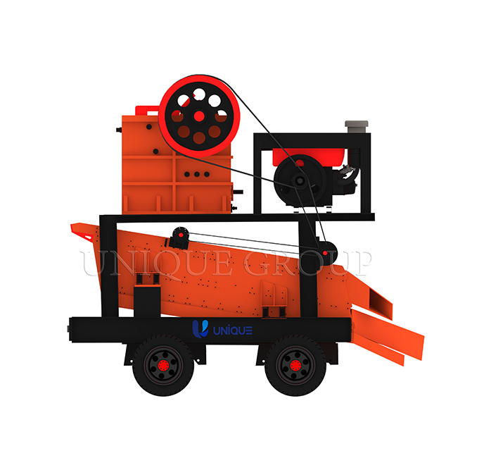 1-20tph Mobile Diesel Jaw Crusher Plant