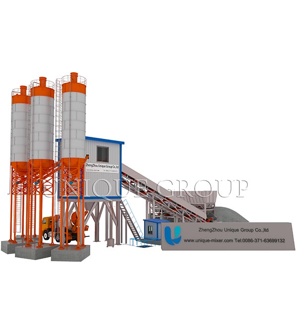 Belt Conveyor Concrete Batching Plant