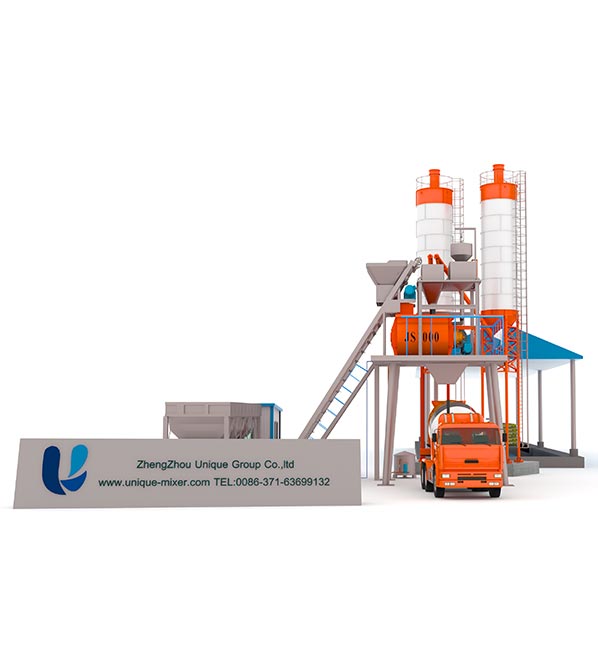 Skip Hopper Concrete Batching Plant