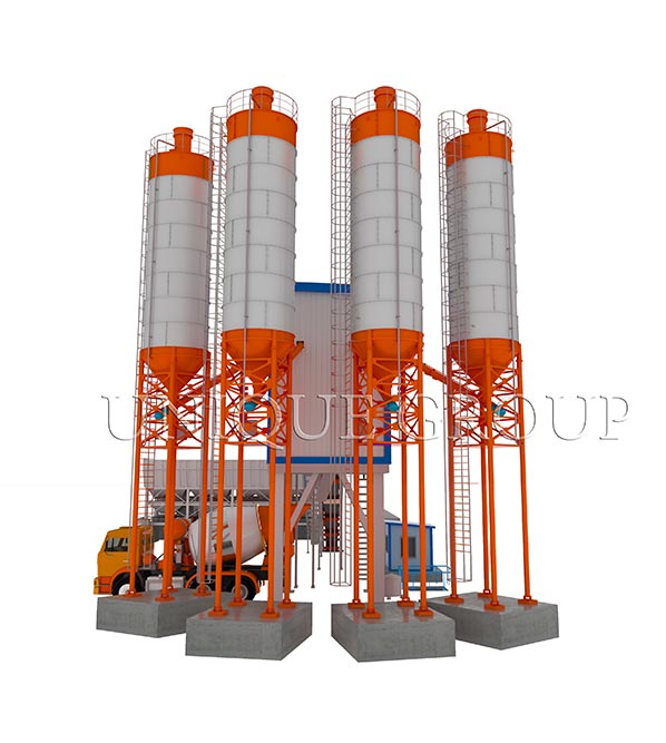 Belt Conveyor Concrete Batching Plant