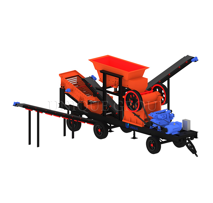 25-30tph Mobile Diesel Jaw Crusher Plant