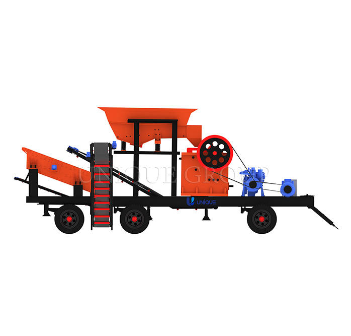 25-30tph Mobile Diesel Jaw Crusher Plant