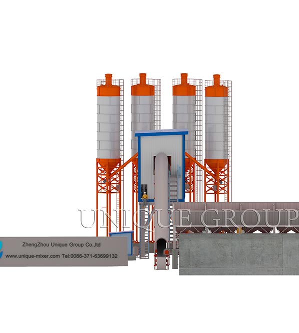 Belt Conveyor Concrete Batching Plant