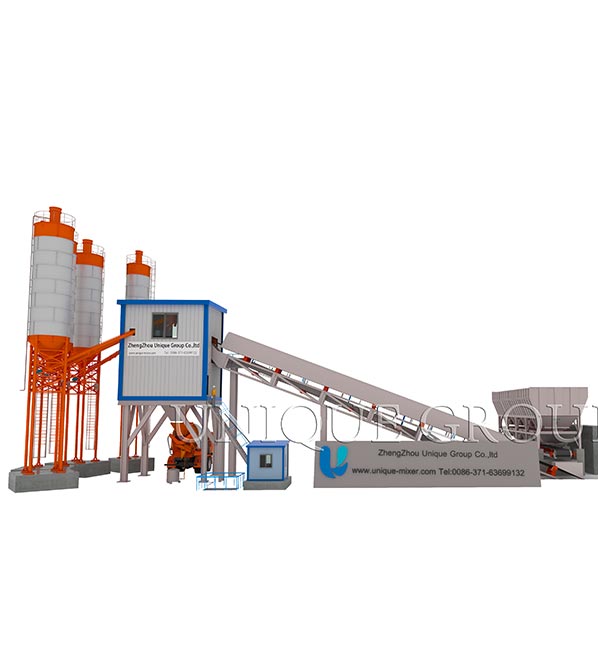 Belt Conveyor Concrete Batching Plant