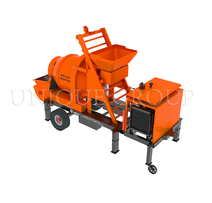 Diesel Concrete Mixer With Pump