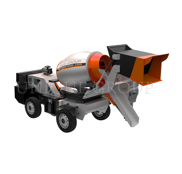 Self Loading Concrete Mixer Truck