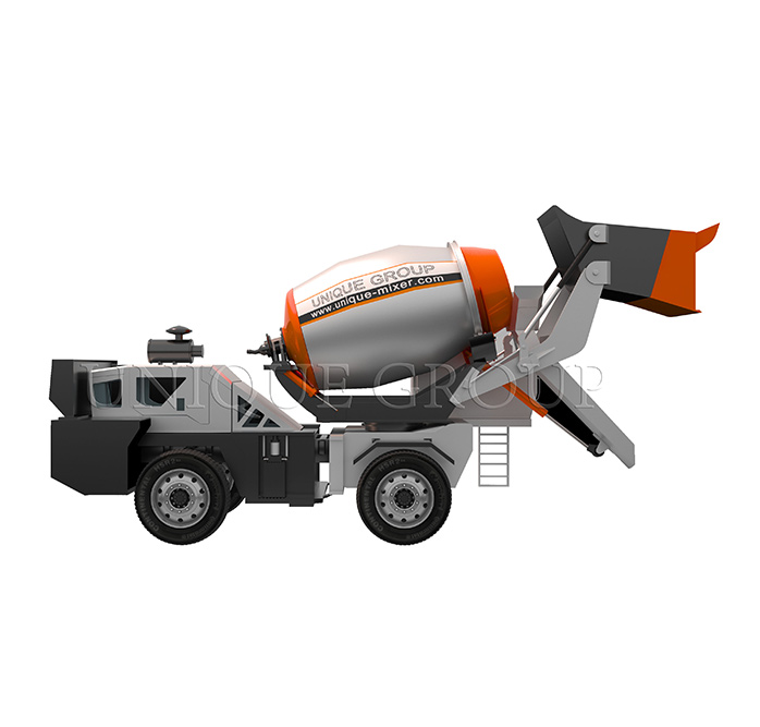 Self Loading Concrete Mixer Truck