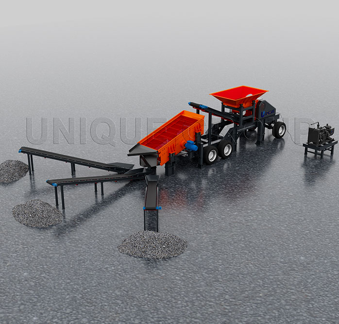 30tph Mobile Diesel Jaw Crusher Plant