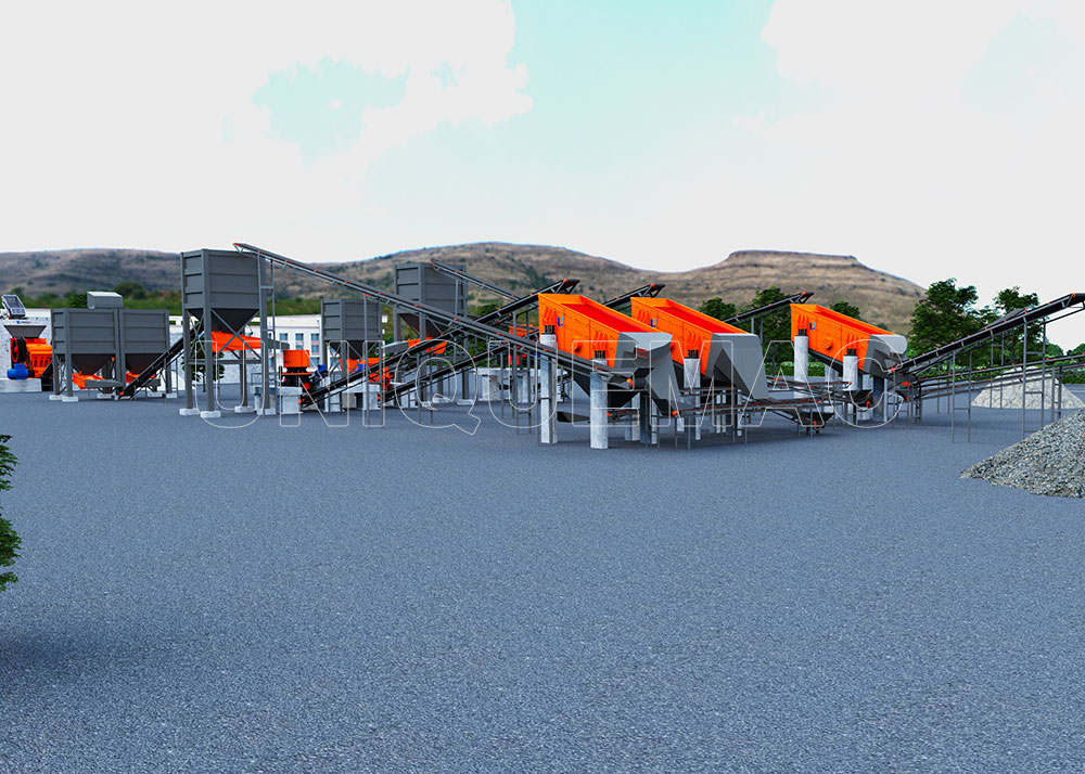 500-800tph stone crusher plant