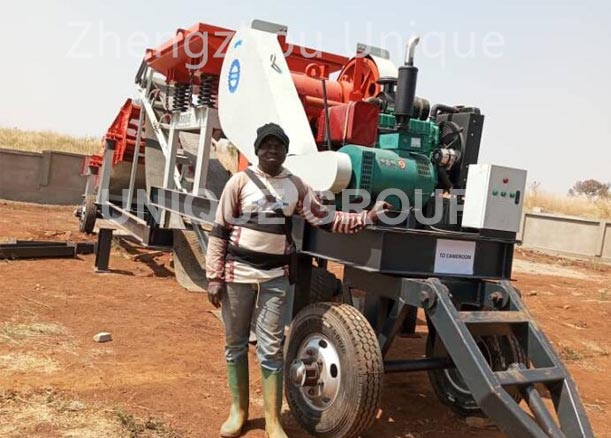 Cameroon client received 30 tph mobile crusher plant